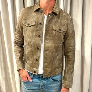 John Varvatos Leather Jacket size 46